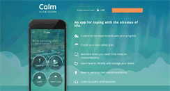 Desktop Screenshot of calminthestormapp.com